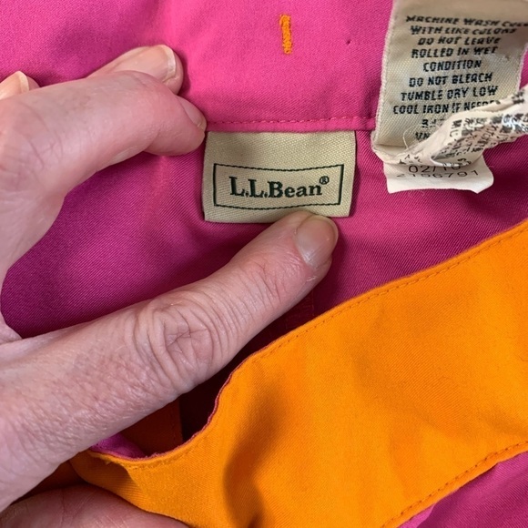 LL BEAN girls board shorts swim snap close adjustable waist size 10 - Picture 3 of 6